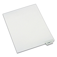 Avery-Style Preprinted Legal Bottom Tab Dividers, 26-Tab, Exhibit O, 11 x 8.5, White, 25/Pack 25 x Divider(s) - Bottom Tab(s) - Exhibit O - 1 Tab(s)/Set - 8.5