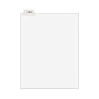 Avery-Style Preprinted Legal Bottom Tab Divider, 26-Tab, Exhibit J, 11 x 8.5, White, 25/PK (11949)