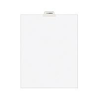 Avery-Style Preprinted Legal Bottom Tab Divider, 26-Tab, Exhibit C, 11 x 8.5, White, 25/PK 25 x Divider(s) - 25 Printed Tab(s) - Character - EXHIBIT C - 1 Tab(s)/Set - 8.5" Divider Width x 11" Divider Length - Letter - White Paper Divider - White  (11942)