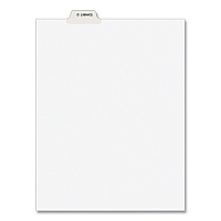 Avery-Style Preprinted Legal Bottom Tab Divider, 26-Tab, Exhibit D, 11 x 8.5, White, 25/PK (11943)