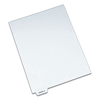 Avery-Style Preprinted Legal Bottom Tab Dividers, 26-Tab, Exhibit U, 11 x 8.5, White, 25/Pack 25 x Divider(s) - Bottom Tab(s) - Exhibit U - 1 Tab(s)/Set - 8.5" Divider Width x 11" Divider Length - Letter - 8.50" Width x 11" Length - White Paper Di (12394)