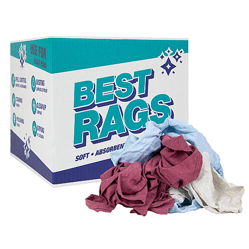 R-c45 T-shirt Reclaimed Rags Colored - 10 Lb Box (R-C45-10)