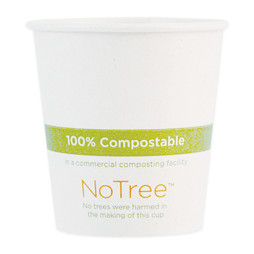 World Centric NoTree Paper Hot Cups, 10 oz, Natural, 1,000/Carton (CUSU10)