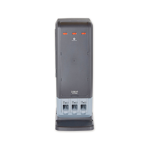 Dixie SmartStock Tri-Tower Dispenser, Forks/Knives/Spoons, 13.16 x 16.07 x 31.03, Black/Gray (DUSSTDSP3)
