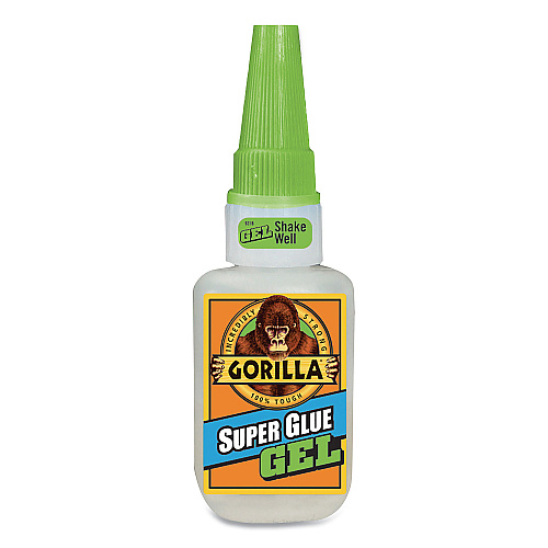 Gorilla Super Glue Gel, 0.53 oz, Dries Clear, 4/Carton (7807301CT)