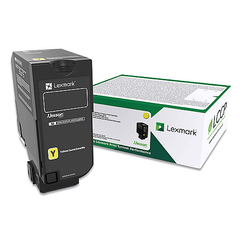 Lexmark 74C00YG Return Program Toner, 3,000 Page-Yield, Yellow