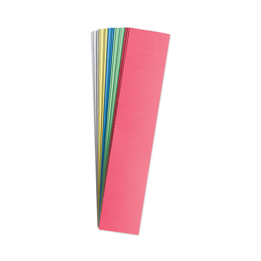 U Brands Data Card Replacement, 2 x 1, Assorted Colors, 1,000/Pack (FM1312)