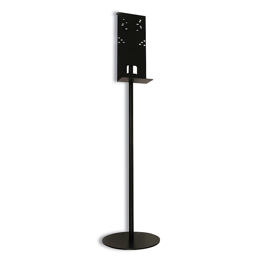Vulcan Hand Sanitizer Stand, 12" dia x 48" h, Black (102468401BA)