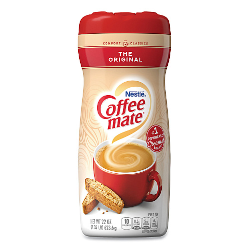 Coffee-mate Non-Dairy Powdered Creamer, Original, 22 oz Canister, 12/Carton (30212CT)