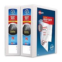 Avery Heavy-Duty Non Stick View Binder with DuraHinge and Slant Rings, 3 Rings, 3