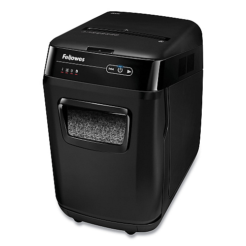 Fellowes AutoMax 200M Auto Feed Micro-Cut Shredder, 200 Auto/10 Manual Sheet Capacity (4656201)
