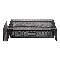 TRU RED Telestand Mesh Stand for Desktop Phone, 15.16 x 9.37 x 4.33, Black (24402463)