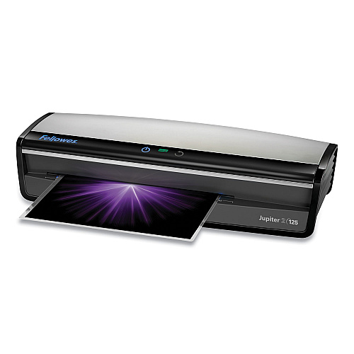 Fellowes Jupiter 2 125 Laminator, 6 Rollers, 12" Max Document Width, 10 mil Max Document Thickness (5734101)