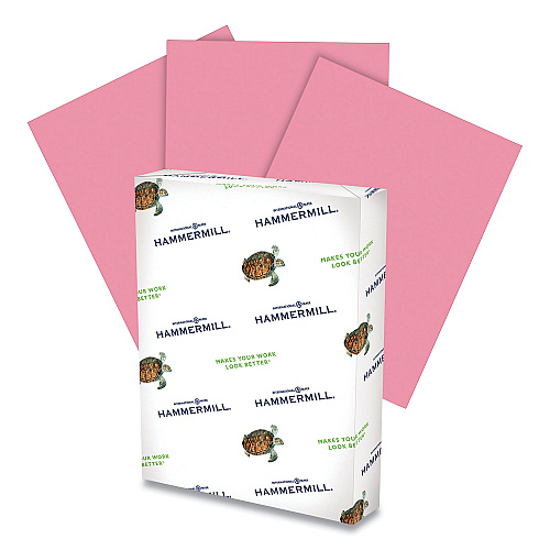 Hammermill Colors Print Paper, 20lb, 8.5 x 11, Cherry, 500/Ream (102210)