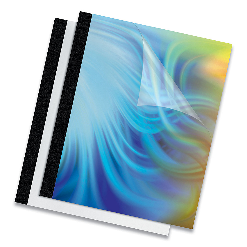 Fellowes Thermal Binding System Presentation Covers, Clear, 31 to 60 Sheet Capacity, 11 x 8.5, Unpunched, 10/Pack (5222801)