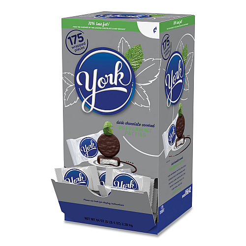 York Peppermint Patties, 84 oz, 175/Box (06643)