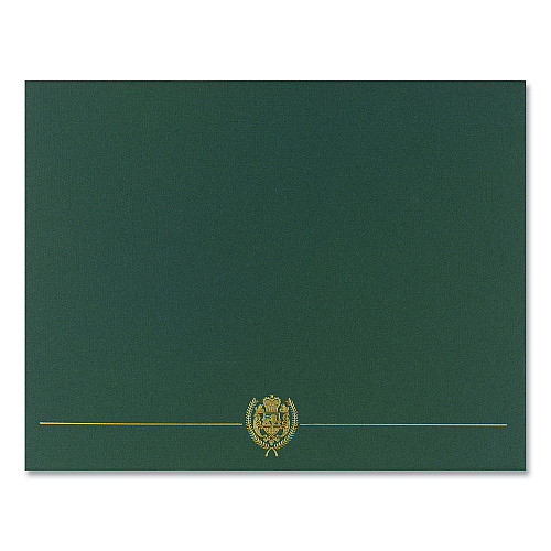 Great Papers! Classic Crest Certificate Covers, 9.38 x 12, Hunter, 5/Pack (903118)