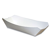 Pactiv Paperboard Food Tray, #12 Beers Tray, 6 x 4 x 1.5, White, Paper, 300/Carton (23863)