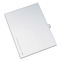 Avery Preprinted Legal Exhibit Side Tab Index Dividers, Allstate Style, 10-Tab, 11, 11 x 8.5, White, 25/Pack (82209)