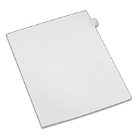 Avery Preprinted Legal Exhibit Side Tab Index Dividers, Allstate Style, 10-Tab, 4, 11 x 8.5, White, 25/Pack (82202)