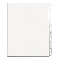 Avery Preprinted Legal Exhibit Side Tab Index Dividers, Allstate Style, 25-Tab, 1 to 25, 11 x 8.5, White, 1 Set, (1701) (01701)