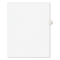 Preprinted Legal Exhibit Side Tab Index Dividers, Avery Style, 10-Tab, 9, 11 x 8.5, White, 25/Pack (11919)