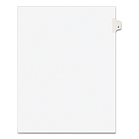 Preprinted Legal Exhibit Side Tab Index Dividers, Avery Style, 10-Tab, 3, 11 x 8.5, White, 25/Pack (11913)