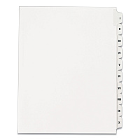 Avery Preprinted Legal Exhibit Side Tab Index Dividers, Allstate Style, 10-Tab, I to X, 11 x 8.5, White, 1 Set (82319)