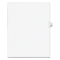 Preprinted Legal Exhibit Side Tab Index Dividers, Avery Style, 10-Tab, 10, 11 x 8.5, White, 25/Pack (11920)