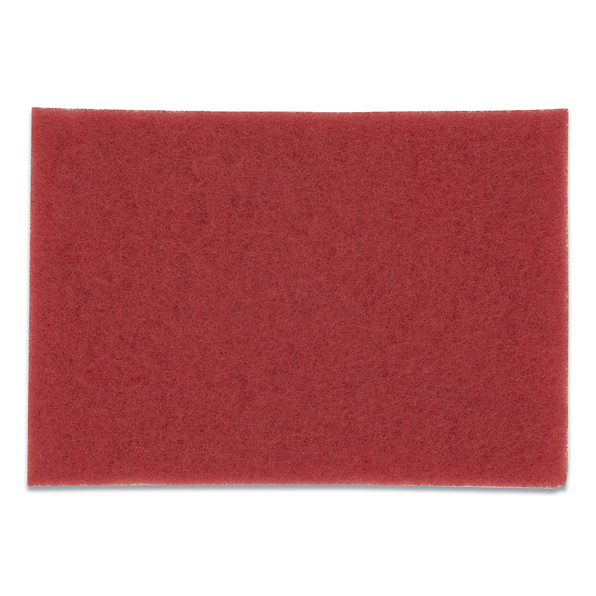 3M Low-Speed Buffer Floor Pads 5100, 20 x 14, Red, 10/Carton (59258)
