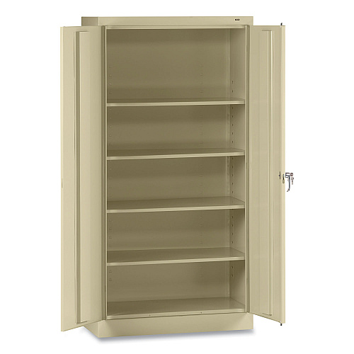 Tennsco 72" High Standard Cabinet (Assembled), 30w x 15d x 72h, Putty (7215CPY)