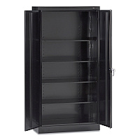 Tennsco 72" High Standard Cabinet (Assembled), 36w x 18d x 72h, Black (7218BLK)