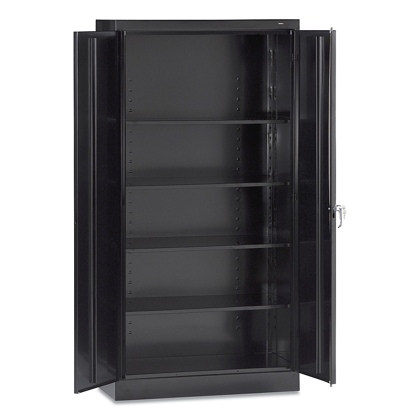 Tennsco 72" High Standard Cabinet (Assembled), 36w x 18d x 72h, Black (7218BLK)