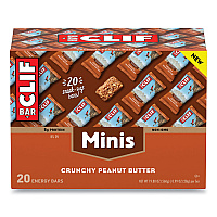 CLIF Bar Energy Bar, Mini Crunchy Peanut Butter, 0.99 oz Bar, 20/Box (CCC36412)