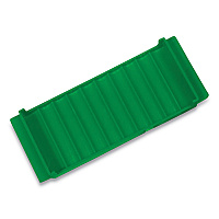 CONTROLTEK Stackable Plastic Coin Tray, Dimes, 10 Compartments, Denomination and Capacity Etched On Side, Green (560562EA)