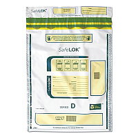 SafeLOK Series D Deposit Bags, 12 x 16, White, 100/Pack (585094)