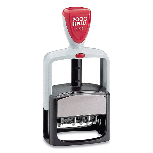 2000 PLUS Classic Line Message Dater, 5 Years, 12 Phrases, 1.75 x 0.18, Black Ink (011029)
