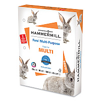 Hammermill Fore Multipurpose Print Paper, 96 Bright, 3-Hole, 20 lb Bond Weight, 8.5 x 11, White, 500 Sheets/Ream (103275)