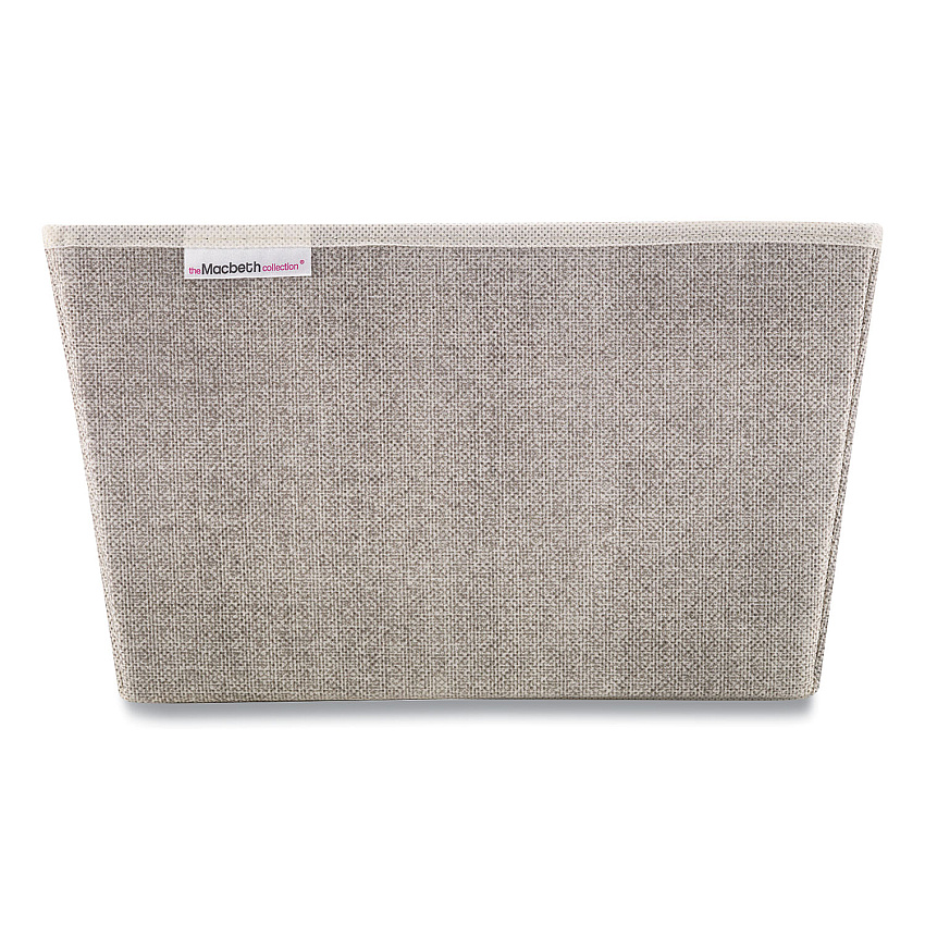 Macbeth Collection Storage Tote, Medium, 7.5" x 10.8" x 13", Tan (25434FEJ)