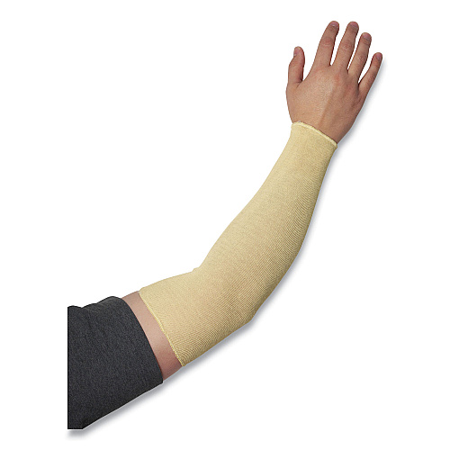KutGard Knitted Kevlar Sleeve, 2-Ply, 18", Tan (10KS18)