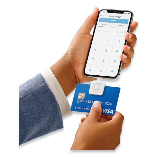 Square Reader for Magstripe Lightning Connector, White (0523