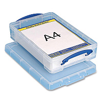 Really Useful Box Snap-Lid Storage Bin, 1.05 gal, 10.25
