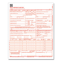 ComplyRight CMS-1500 Health Insurance Claim Form, One-Part (No Copies), 8.5 x 11, 1,000 Forms Total (CMS12LC1)