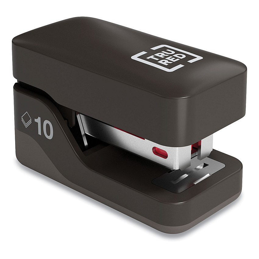 TRU RED Mini Stapler, 10-Sheet Capacity, Black (24418178)
