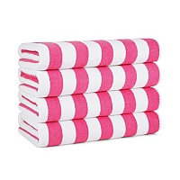 California Cabana Beach Towels 30x70 Pink - Case Of 24 (CABANA-PK-CS)