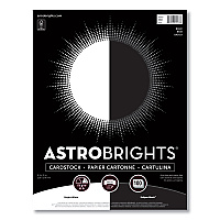Astrobrights Color Cardstock - "Basic" Assortment, 65 lb Cover Weight, 8.5 x 11, Assorted Basic Colors, 100/Pack (91647)