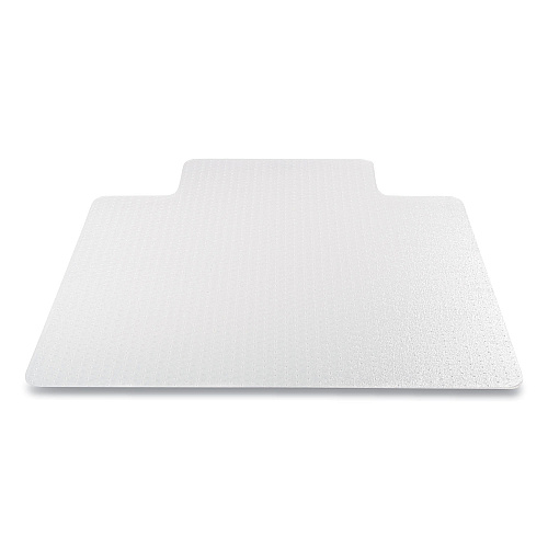 Deflecto Antimicrobial Chair Mat, Medium Pile Carpet, 48 x 36, Lipped, Clear (CM14112AM)