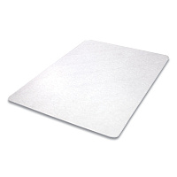 Deflecto Antimicrobial Chair Mat, Medium Pile Carpet, 60 x 46, Rectangular, Clear (CM14442FAM)
