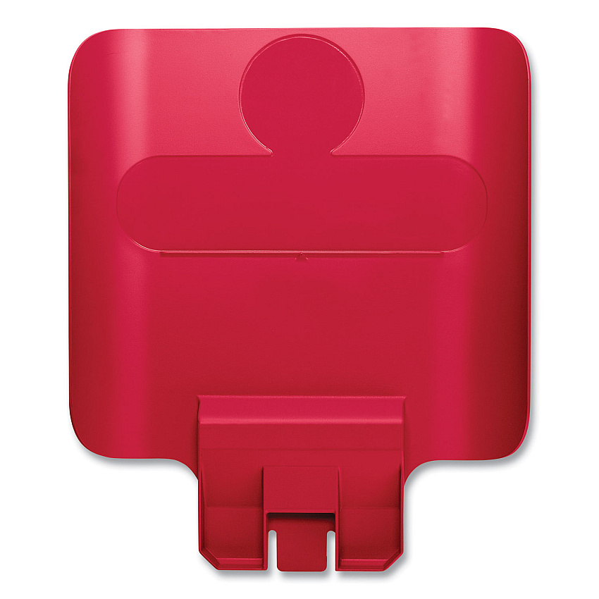 Rubbermaid Commercial Slim Jim Recycling Station Billboard, , Plastic, Red (2007905)