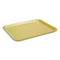 Pactiv Supermarket Tray, #17S, 8.4 x 4.5 x 0.7, Yellow, Foam, 1,000/Carton (51P317S)